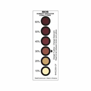 SCS 6HIC200-CF Humidity Indicator Card 6-Spots, 1 9/16 Inch Width, 4 3/4 Inch Length, 6 Dots | CU2KNF 788X33