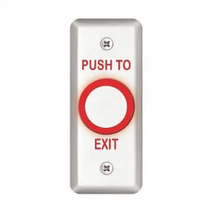 SDC 463NU Exit Push Button, Push To Exit, Maintained | CU2KTH 45LY15