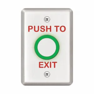 SDC 463U Exit Push Button, Push To Exit, Alternate Action | CU2KTG 45LY16