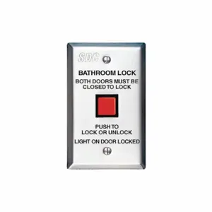 SDC CB401-AU Bathroom Lock, Co mmunicating Bath Push Switch, SPDT | CU2KUF 45LY35