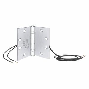 SDC PTH-10Q-DPS Electrified Hinge, Satin Chrome, Non Handed, 4 1/2 Inch Door Leaf Ht | CU2KTM 45LY58