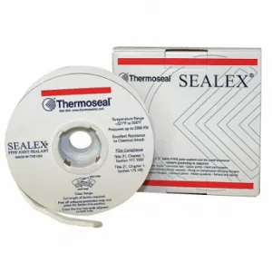 SEALEX SX0000-0750-0020 Gasket-Making Tape, 3/4 Inch x 20 ft, -321 Deg F to 500 Deg F, White, PTFE | CU2KVU 45CE45