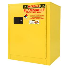 SECURALL PRODUCTS A105 Flammable Safety Cans Storage Cabinet, Self-Latch, Standard Door, 12 Gallon | CJ6QUL