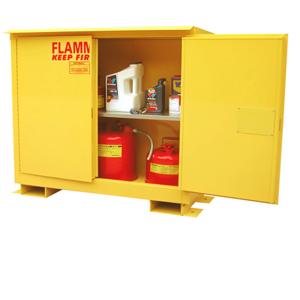 SECURALL PRODUCTS A130WP1 Flammable Safety Cans Storage Cabinet, Outdoor, Self-Latch, Standard 2-Door, 30 Gallon | CJ6QYG