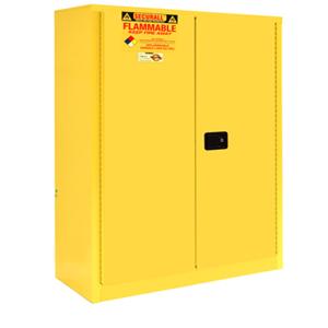 SECURALL PRODUCTS A145 Flammable Safety Cans Storage Cabinet, Self-Latch, Standard 2-Door, 45 Gallon | CJ6QUX