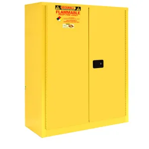 SECURALL PRODUCTS P160 Paints/ Inks Cabinet, Self-Latch, Standard 2-Door, 60 Gallon | CJ6QWN