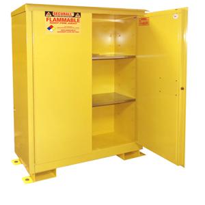 SECURALL PRODUCTS A145WP1 Flammable Safety Cans Storage Cabinet, Outdoor, Self-Latch, Standard 2-Door, 45 Gallon | CJ6QYJ