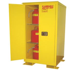 SECURALL PRODUCTS A160WP1 Flammable Safety Cans Storage Cabinet, Outdoor, Self-Latch, Standard 2-Door, 60 Gallon | CJ6QYL