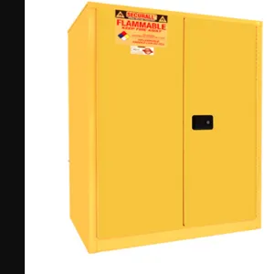 SECURALL PRODUCTS A190 Flammable Safety Cans Storage Cabinet, Self-Latch, Standard 2-Door, 90 Gallon | CJ6QVD