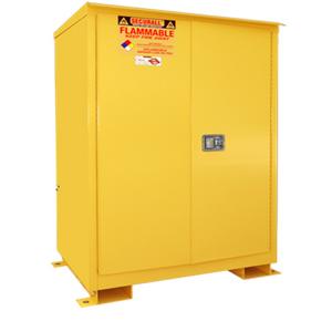 SECURALL PRODUCTS A190WP1 Flammable Safety Cans Storage Cabinet, Outdoor, Self-Latch, Standard 2-Door, 90 Gallon | CJ6QYN
