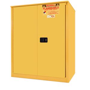 SECURALL PRODUCTS A290 Flammable Safety Cans Storage Cabinet, Self-Close/ Latch, Sliding Door, 90 Gallon | CJ6QVE