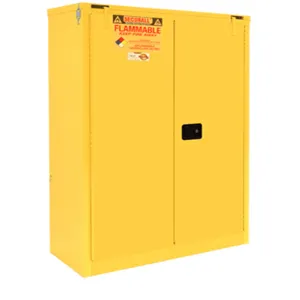 SECURALL PRODUCTS A345 Flammable Safety Cans Storage Cabinet, Self-Close/ Self-Latch, Safe-T-Door, 45 Gallon | CJ6QUZ