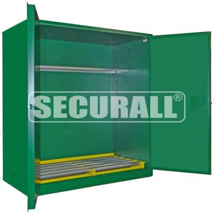 SECURALL PRODUCTS AGV3110 Pestizidschrank, selbstschließend/selbstverriegelnd, Safe-T-Tür, 120 Gallonen Fassungsvermögen | CJ6QXT