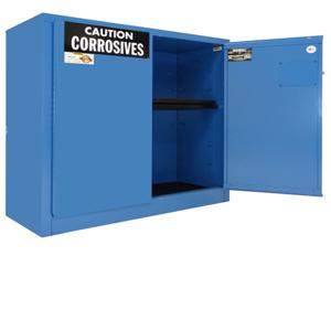 SECURALL PRODUCTS C130 Acids/ Corrosives Storage Cabinet, Self-Latch, Standard 2-Door, 30 Gallon | CJ6QVX