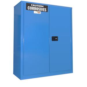 SECURALL PRODUCTS C145 Acids/ Corrosives Storage Cabinet, Self-Latch, Standard 2-Door, 45 Gallon | CJ6QWA