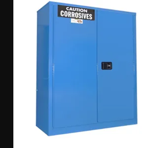 SECURALL PRODUCTS C145 Acids/ Corrosives Storage Cabinet, Self-Latch, Standard 2-Door, 45 Gallon | CJ6QWA