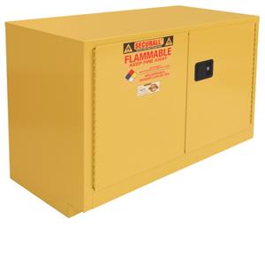 SECURALL PRODUCTS L136 Laboratory Flammables Storage Cabinet, Self-Latch, Standard 2-Door, 36 Gallon | CJ6QXW