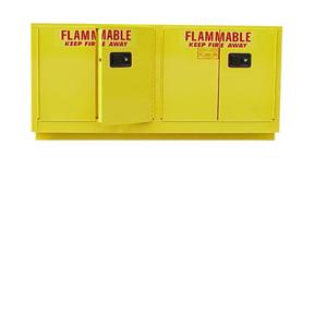 SECURALL PRODUCTS L144 Laboratory Flammables Storage Cabinet, Self-Latch, Standard 4-Door, 44 Gallon | CJ6QXY