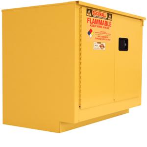 SECURALL PRODUCTS L224 Laboratory Flammables Storage Cabinet, Self-Close/ Self-Latch, Sliding Door, 24 Gallon | CJ6QXV