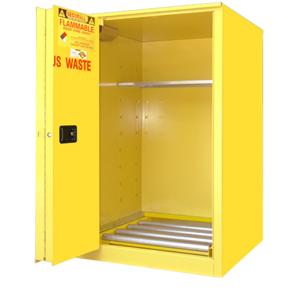 SECURALL PRODUCTS W2040 Hazardous Waste Drums Storage Cabinet, Self-Close/ Self-Latch, Sliding Door, 60 Gallon | CJ6QWW