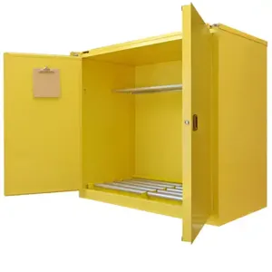 SECURALL PRODUCTS W3080 Hazardous Waste Drums Storage Cabinet, Self-Close/ Self-Latch, Safe-T-Door, 120 Gallon | CJ6QXB