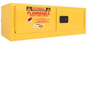 SECURALL PRODUCTS WMA112 Wall Mounted Flammable Cabinet, Self-Latch, Standard 2-Door, 12 Gallon, Capacity | CJ6QYA