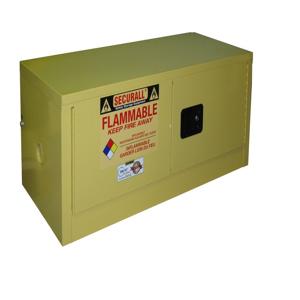 SECURALL PRODUCTS WMA312 Wall Mounted Flammable Cabinet, Self-Close/ Self-Latch, Safe-T-Door, 12 Gallon, Capacity | CJ6QYB