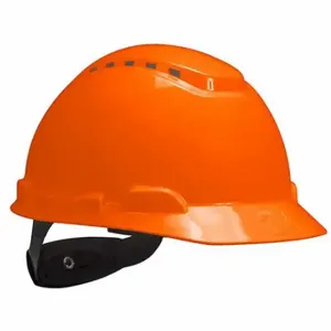 SECUREFIT 76450-NUV-H707VL Hard Hat, Front Brim Head Protection, Hi-Visibility Orange, No Graphics, Ratchet, HDPE | CU2KZD 796U03