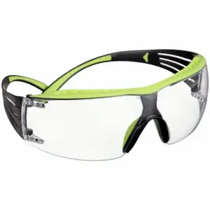 SECUREFIT SF401XAS-GRN Safety Glasses, Anti-Scratch, Brow Foam Lining, Wraparound Frame, Frameless, Black/Green | CU2LAK 498W28