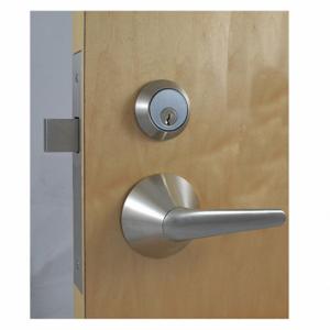 SECURITECH LSL-M61-DB4-630-LHR Door Lever Lockset, Lsl Lever, Brushed Stainless Steel, Not Keyed | CU2LEU 52HZ16