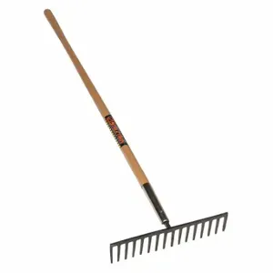 SEYMOUR MIDWEST 63126 STRUCTRON Steel Stone Rake, 62 Inch Size Wood Handle | CU2MQM 44VM33