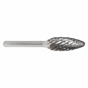 SGS PRO 19370 Flame Bur SH, Steel Cut, 1/4 Inch Shank Dia, 5/16 Inch Head Dia, Length of Cut 3/4 Inch | CU2MYU 49EJ70