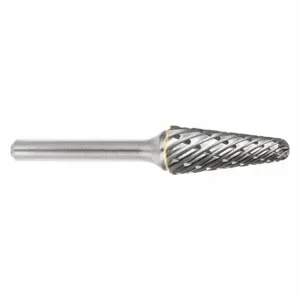 SGS PRO 19373 Cone Bur, Steel Cut, 1/4 Inch Shank, 3/8 Inch Head, Lg Of Cut 1-1/16 Inch, Sl-3 | CU2MYB 49EJ72