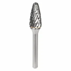 SGS PRO 19377 Tree Bur SF, Steel Cut, 1/4 Inch Size Shank Dia, 3/8 Inch Heightead Dia | CU2MZB 49EJ64