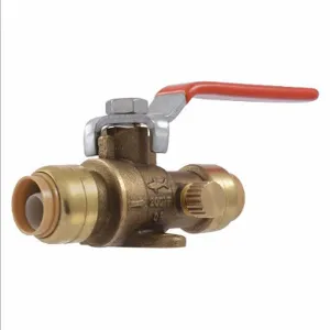 SHARKBITE 24615LFG Ball Valve, 1/2 Inch Pipe, 1/2 Inch Tube, Full, 200 psi CWP, 0 Deg. to 200 Deg. F | CN2QUT 22304-0000LF / 31LC74