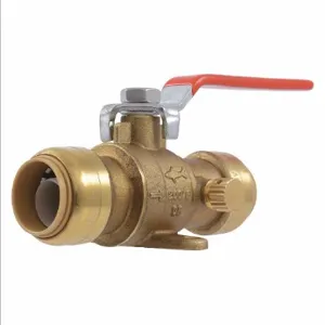 SHARKBITE 24616LFG Ball Valve, 3/4 Inch Pipe, 3/4 Inch Tube, Full, 200 psi CWP, 0 Deg. to 200 Deg. F | CN2QUU 22305-0000LF / 31LC73