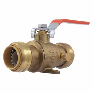 SHARKBITE 24617LFG Ball Valve, 1 Inch Pipe, 1 Inch Tube, Full, 200 psi CWP, 0 Deg. to 200 Deg. F | CN2QUV 22306-0000LF / 31LC89