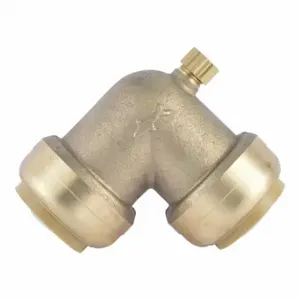 SHARKBITE U5260LF Push To Connect Elbow, Brass, Push-To-Connect x Push-To-Connect | CU2NAP 788H89