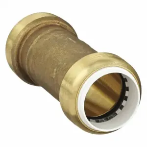 SHARKBITE UIP3020 Slip Coupling, Brass, Push-To-Connect x Push-To-Connect, Brass, Imperial | CU2NBC 45RF59