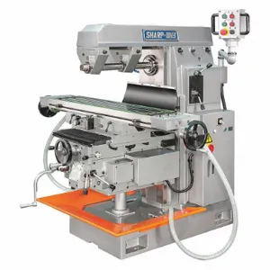 SHARP UH-3 Mill Drill Machine, NT50, 10 Inch Size Swing, 3 Phase, 37 Inch Size Table Surface Ht, 220V | CU2PAU 446N39