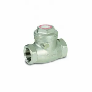 SHARPE VALVES 4371000550 Check Valve, Single Flow, Inline Swing, Stainless Steel, 1 1/4 Inch Pipe/Tube Size, PTFE | CU2NLN 802DT4