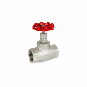 SHARPE VALVES 4371006160 Globe Valves, Straight, 1 Inch Pipe Size, Stainless Steel Body, PTFE Seal | CU2NXB 802ER5