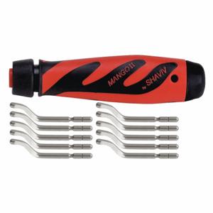 SHAVIV 155-00179 Deburring Tool Set, High Speed Steel, E, Heavy-Duty Blades | CU2PLG 45NX43