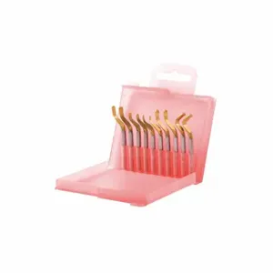 SHAVIV 155-00251 Hand Deburring Blade Tool Set, E, TiN, Straight Edges, Hole Edges, Cross Hole Both Edges | CU2PQN 45NX54