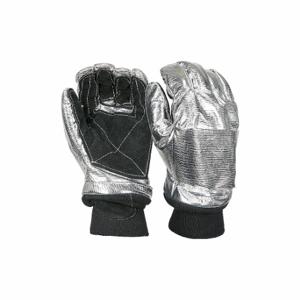 SHELBY 5200 M Firefighters Gloves, Structural/Wildland, Elastic, Size M, Split Cowhide Leather, 1 Pair | CU2PTC 8DCT4