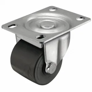 SHEPHERD CASTER C0020120ZN-POL01(KK) Swivel Plate Caster, 2 Inch Dia, 2 13/16 Inch Height, Swivel Caster | CU2QGQ 60EY01