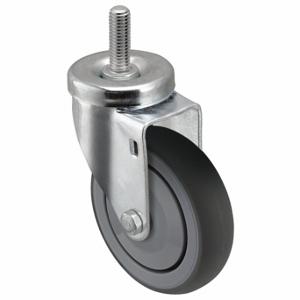 SHEPHERD CASTER PGS30748ZN-TPR33(GG) Stem Caster, 3 Inch Wheel Dia, 210 lb, 4 1/8 Inch Mounting Height, Swivel Caster, Steel | CU2QDX 60EZ57