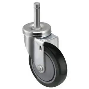 SHEPHERD CASTER PGS50273ZN-TPU33(GG) Stem Caster, 5 Inch Wheel Dia, 315 lb, 6 1/8 Inch Mounting Height, Swivel Caster, Steel | CU2QEX 60EZ67