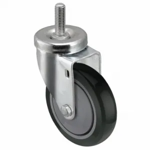 SHEPHERD CASTER PGS40748ZN-TPU33(GG) Stem Caster, 4 Inch Wheel Dia, 300 lb, 5 1/8 Inch Mounting Height, Swivel Caster, Steel | CU2QEN 60EZ64