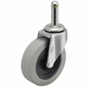 SHEPHERD CASTER PRE30223ZN-TPU NSF-Listed Sanitary Friction-Ring Stem Caster, 3 Inch Wheel Dia, 120 lbs, Polyurethane | CU2QLJ 60FA52